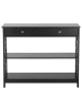 Beliani Konsolentisch MONTGOMERY in Schwarz - (W) 100 x (H) 80 x (L) 30 cm