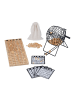 relaxdays Bingo-Spiel Set "Holz" in Natur/ Schwarz