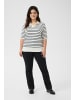 KAFFE curve Strickpullover KClizzy Regular fit in Chalk/Midnight Marine Stripe