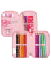 Depesche 2-Fach Federtasche ROBBY Princess Mimi in 19 x 12 x 5 cm in rosa