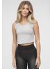 Cloud5ive Cropped Tee in grey melange