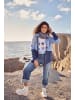 Ulla Popken Sweatjacke in atlantikblau