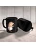 Mr. & Mrs. Panda Kaffeetasse Igel Wein ohne Spruch in Schwarz