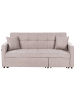 Beliani Schlafsofa GLOMMA in Beige - (W) 207 x (H) 95 x (L) 87 cm