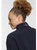 Polarino Fleecepullover in navy-hell blau