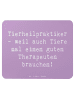 Mr. & Mrs. Panda Maus Pad Spruch Tierheilpraktiker mit Spruch in Lavendeltraum