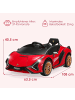 COSTWAY 12V Elektroauto Lamborghini in Rot