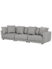 Beliani 3-Sitzer Sofa SIGTUNA in Grau/Schwarz - (W) 300 x (H) 86 x (L) 102 cm