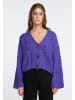 IZIA Damen Cropped Strickjacke in Lila