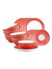 Seltmann Weiden 18er Set Teeservice Liberty Pure Colors in Flamingo Red