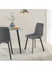 en.casa Esszimmerstuhl Lexnitz 2er Set in Anthrazit (H)89cm (B)44cm (T)52cm