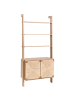 Beliani Bücherregal BONDI in Braun - (W) 85 x (H) 181 x (L) 35 cm