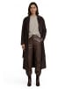 Zero  Damen Übergangsmantel mit Gürtel in Dark Brown Melange
