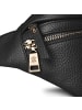 Lazarotti Bologna Leather Double-Zip Gürteltasche Crossbody Leder 25 cm black