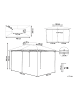 Beliani Pavillon COLOS in Beige/Schwarz - (W) 400 x (H) 300 x (L) 300 cm