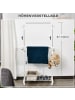 HOMCOM Kleiderständer-68,5L x 42B x 87-145H cm-Weiß