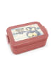 Mr. & Mrs. Panda Brotzeitbox Pinguine Kuscheln Design mit Spruch in Rot Pastell