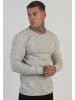 SikSilk Langarmshirt Marl in White