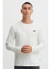 BLEND Langarmshirt Tee 20714563  Schlichtes Langarmshirt in weiß