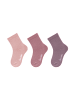 Sterntaler Socken 3er-Pack uni in rosa
