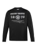 Men Plus Kurzarm T-Shirt in schwarz