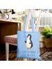 Mr. & Mrs. Panda Jutebeutel Pinguin Marienkäfer mit Spruch in Sky Blue