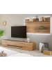 Furn.Design Wohnwand Evoke Eiche, grau, Wohnkombination Set 2-teilig 300 cm
