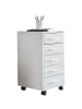 FineBuy Rollcontainer "FB109752" in Weiß /