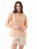 Organication Bluse "WOR15111" in Indiantan Blume