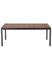Beliani Gartentisch TOFANE in Braun/Schwarz - (W) 90 x (H) 77 x (L) 198 cm