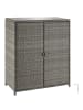 tectake Aluminium Gartenschrank Monza 84,5 x 40,5 x 103,5 cm, grau