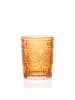 MARELIDA 4er Set Trinkglas Wasserglas Vintage Boho 280ml in orange