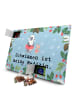 Mr. & Mrs. Panda Advents-Teekalender Otter Schwimmen mit Spruch in Eisblau