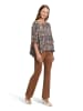 Betty Barclay Schlupfbluse mit Schmucksteinen in Dark Blue/Brown