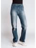 ZHRILL Damen Jeans Schlaghose LOU  in blau