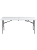 Beliani 7-tlg Gartentisch Set CUGNOLI in Weiß/Silber