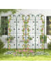 COSTWAY Rankgitter 2er Set 220x50cm in Grün