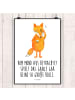 Mr. & Mrs. Panda wanddeko Fuchs Lord mit Spruch in Weiß