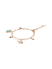myMo Women Jewelry Set With Stud Earrings And Pendant in Rose Gold Multicolor