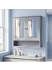 VASAGLE Badezimmerschrank Siren in Grau - (B)56.5 x (H)58.5 x (T)13 cm