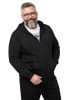 Men Plus Sweatjacke in schwarz