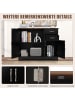 COSTWAY Sideboard 100x40cm in Schwarz