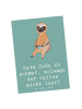 Mr. & Mrs. Panda Ansichtskarte Code und Kaffee mit Spruch in Meeresbrise