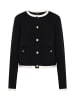 DreiMaster Women Cardigan in black offwhite
