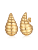 Elli Ohrringe Brass Muschel, Tropfen in Gold