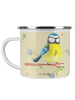 Mr. & Mrs. Panda Camping Emaille Tasse Vogel Blaumeise ohne Spruch in Blumig