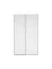 ebuy24 Schiebetürenschrank Catania (2-türig) Weiß 119 x 67 cm