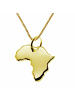 Schmuckador 50cm Halskette + Afrika Anhänger in 585 Gelbgold in gold
