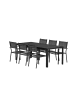 ebuy24 Schwarz 90 x 205 cm