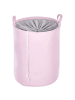 Beliani 3er-Set Wäschekörbe ARCHA in Rosa/Grau